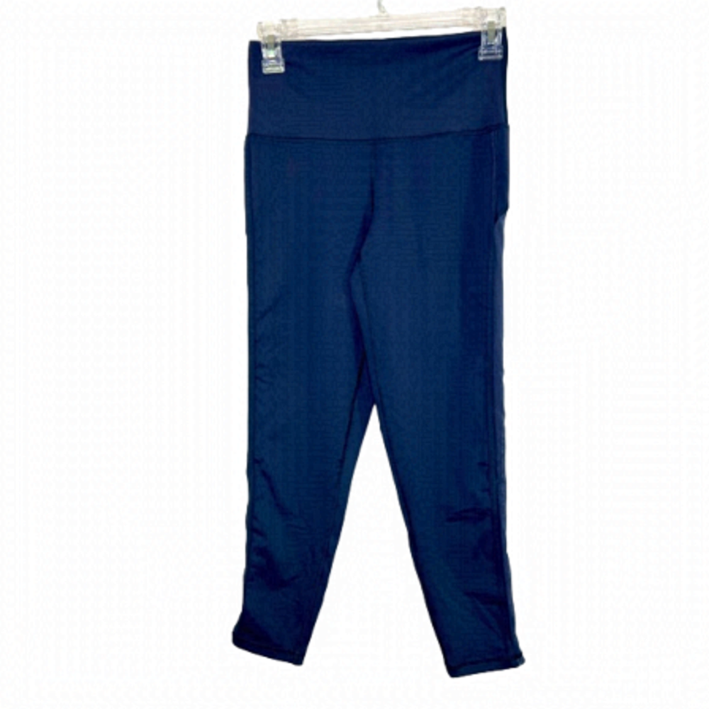 Aerie Legging 7/8 length with side mesh Navy Grey Size M